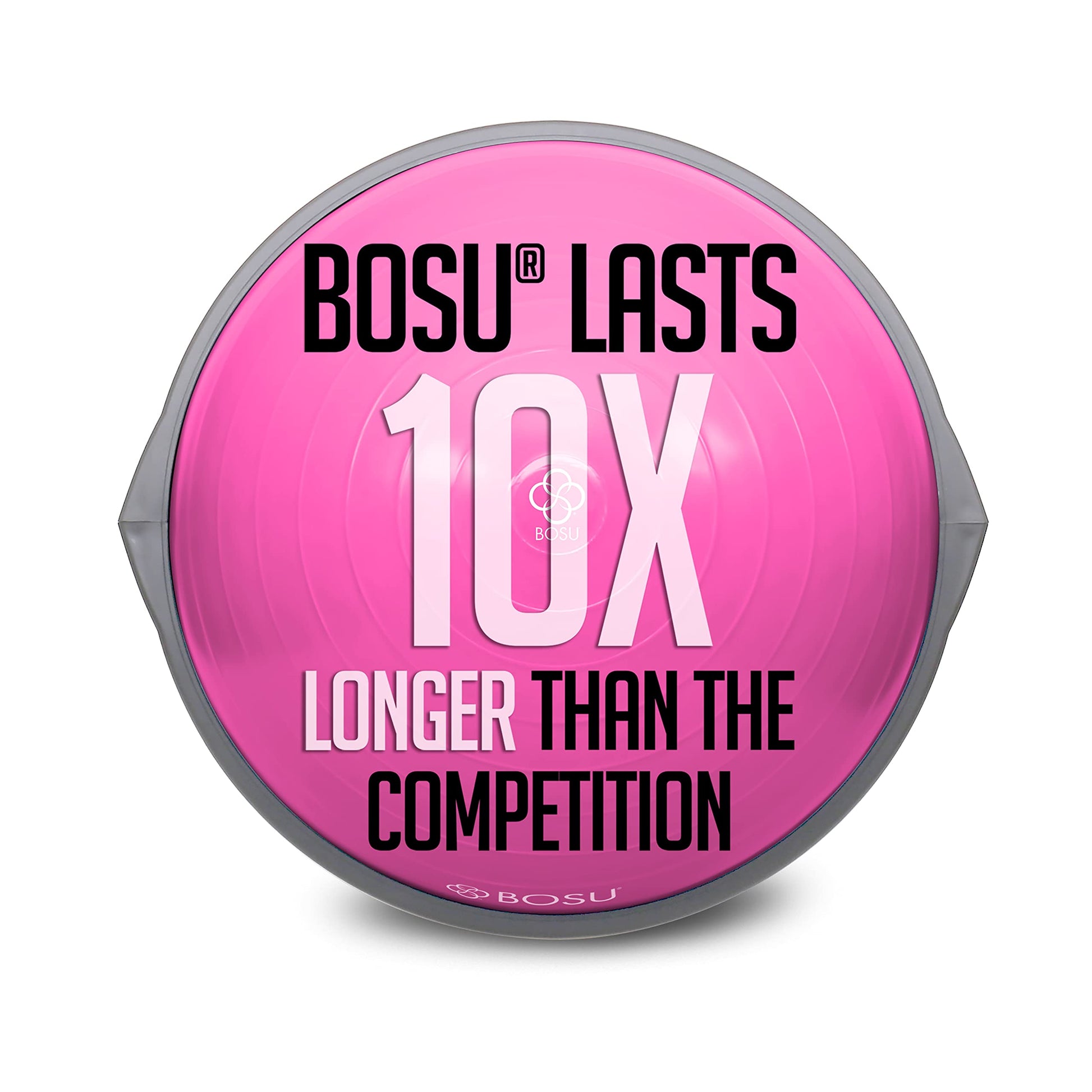 Bosu Balance Ball Exercise Trainer, Home Gym Equipment w/ Guided Workouts & Pump, 26", Blue - Inflatable Fitness Platform for Strength Training, Standing, Balancing, and Core Workout - My Store