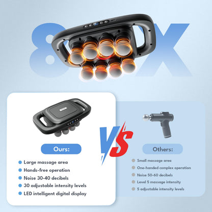 VTT 16-Head Massage Gun Set, Deep Tissue Percussion Massager with 3 Modes & 30 Intensities,Quiet Muscle Massage Gun for Back,Shoulders, Legs, Foot, Body Muscle Pain Relief - My Store