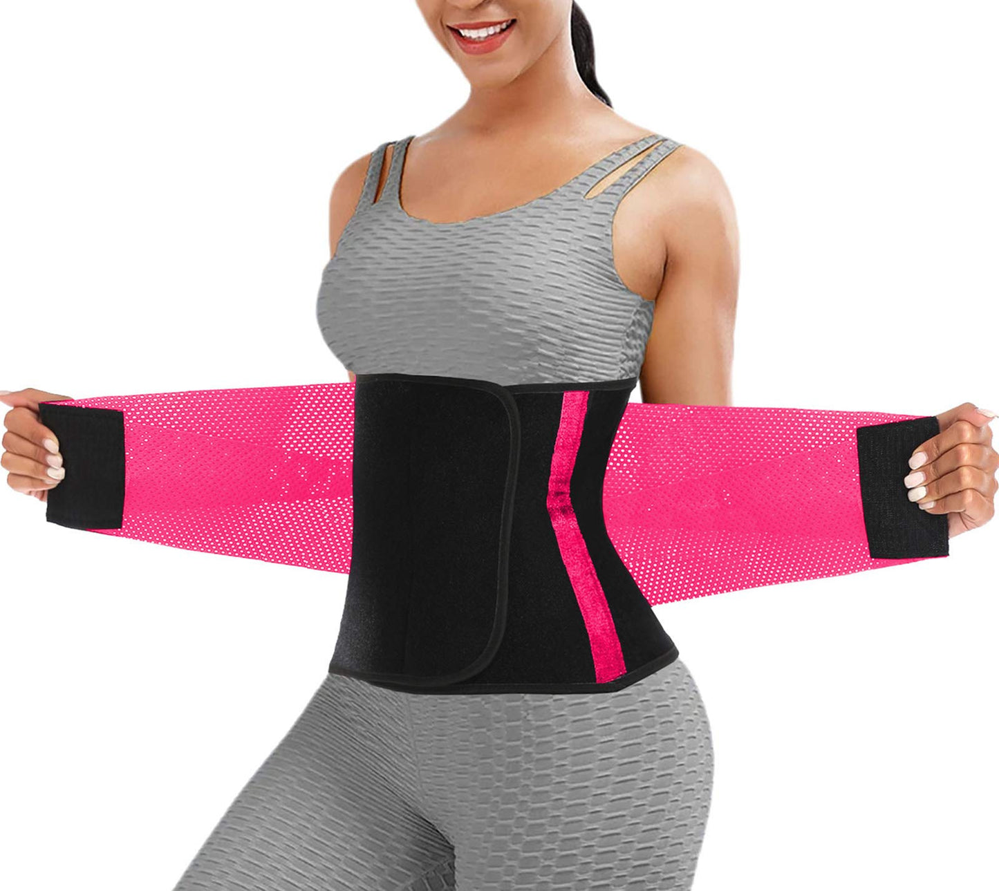 Waist Trainer Belt for Women Man - Waist Trimmer Ab Belt - Tummy Control Body Shaper