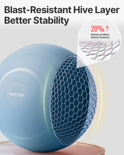 YOTTOY Anti-Burst Exercise Ball for Working Out, Yoga & Pregnancy, Extra Thick Workout Ball for Physical Therapy & Fitness - My Store