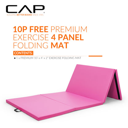 CAP Barbell All Purpose Folding Anti Tear Exercise Training Aerobic Fitness Gym & Gymnastics Balance Mat | Multiple colors