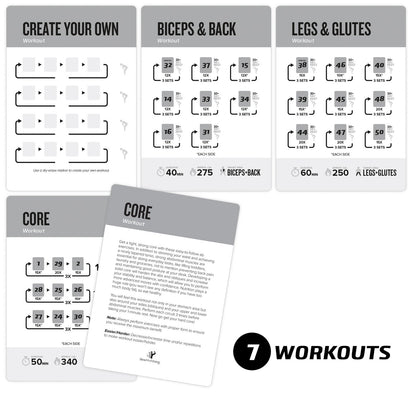NewMe Fitness Stretching Workout Cards, Instructional Fitness Deck for Women & Men, Beginner Fitness Guide to Training Exercises at Home or Gym - My Store
