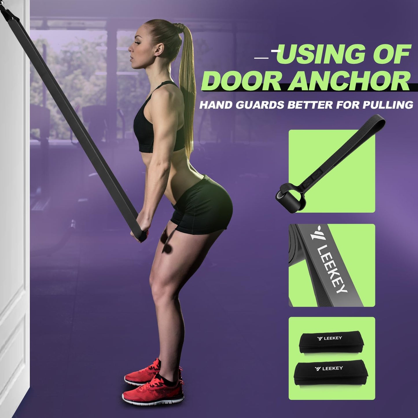 LEEKEY Resistance Bands Set for Pull-Up Assistance & Full-Body Training, Multi-Level Exercise Bands with Bag for Home Workouts, Physical Therapy, Strength Training (Men/Women) - My Store