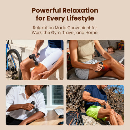 BOB AND BRAD Q2 Pro Mini Massage Gun with Heat and Cold Head,Pocket-Sized Deep Tissue Massager Gun,Portable Percussion Muscle Massager Gun, Ultra Small&Quiet Muscle Massage Gun - My Store