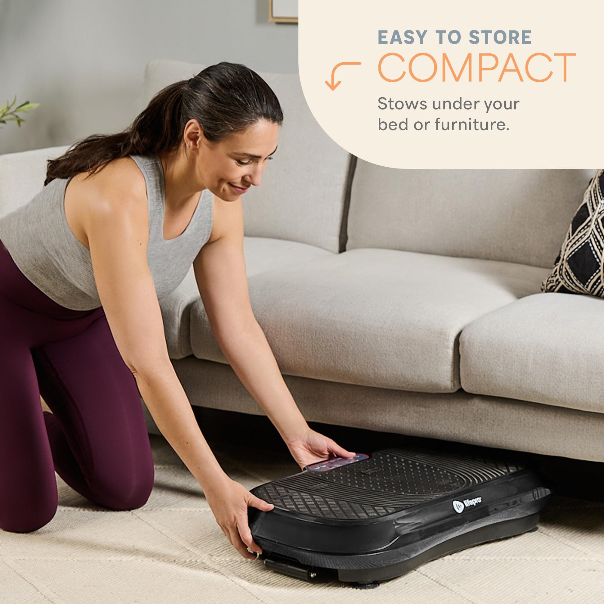 Lifepro Waver Vibration Plate Exercise Machine for Lymphatic Drainage, Muscle Activation, Full-Body Workout Vibrating Platform with Loop Bands, Fitness Equipment for Strength Toning & Fat Loss - My Store