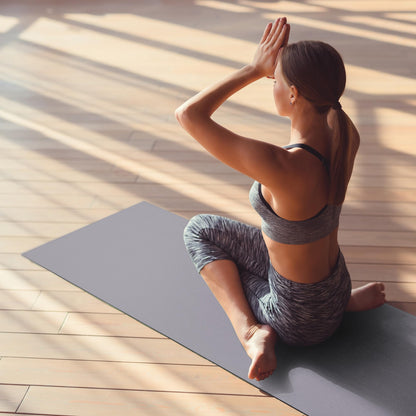 Fitvids All Purpose 1/4-Inch High Density Anti-Tear Exercise Yoga Mat with Carrying Strap, Multiple Colors