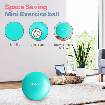 Small Exercise Ball, 9 Inch Mini Pilates Ball, Anti Burst and Slip Resistant Mini Yoga Ball for Stability, Fitness, Physical Therapy, Stretching & Core Strength Workout at Home Gym & Office - My Store