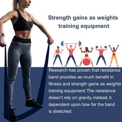 Resistance Bands,Professional Long Non-Latex Elastic Stretch Bands,Exercise Bands for Physical Therapy, Yoga, Pilates, Rehab, at-Home or The Gym Workouts, Strength Training - My Store