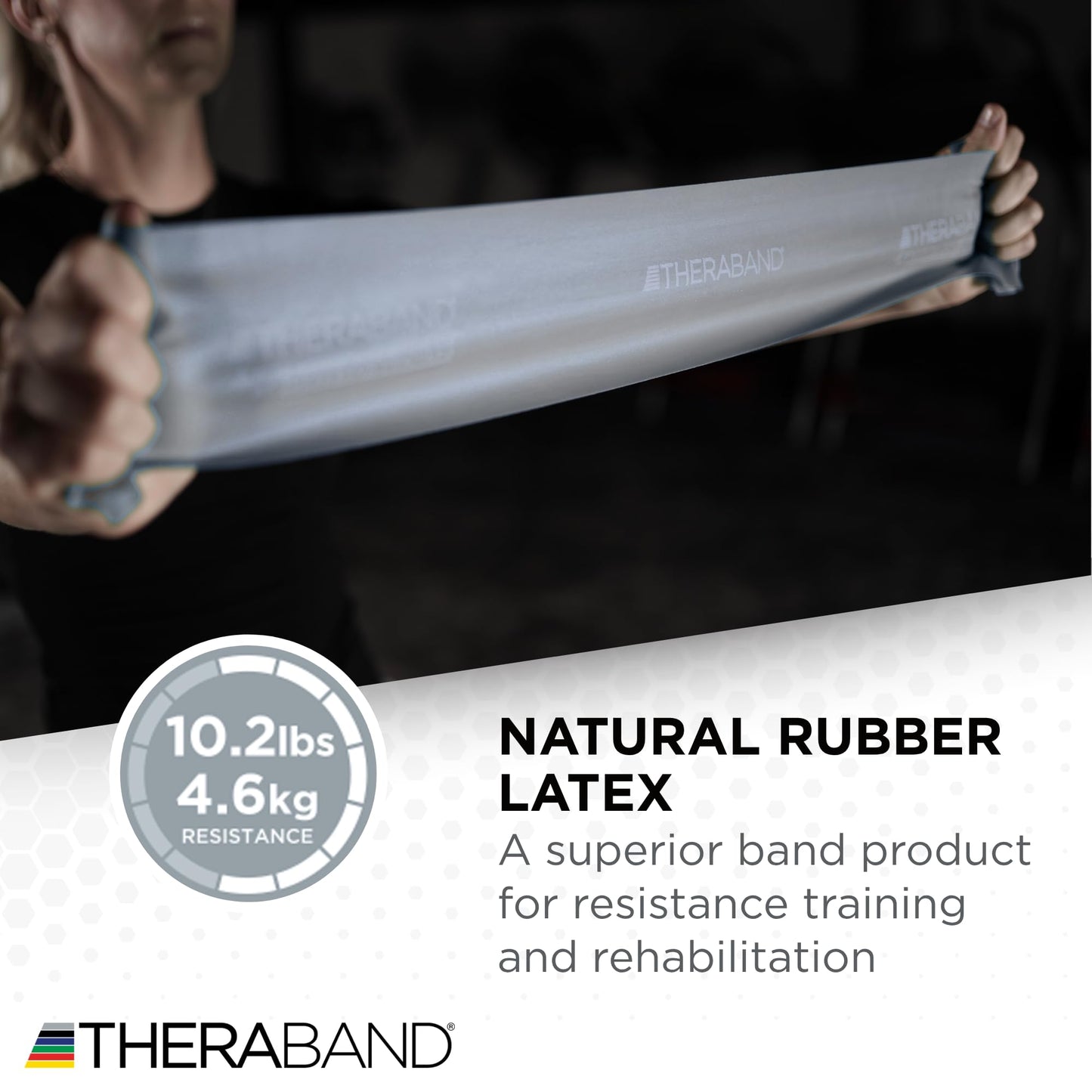 THERABAND Resistance Bands Set, Beginner Kit, Yellow, Red, Green, Non-Latex Elastic Bands for Exercise & Physical Therapy, Strength Training Bands for Upper & Lower Body Fitness - My Store