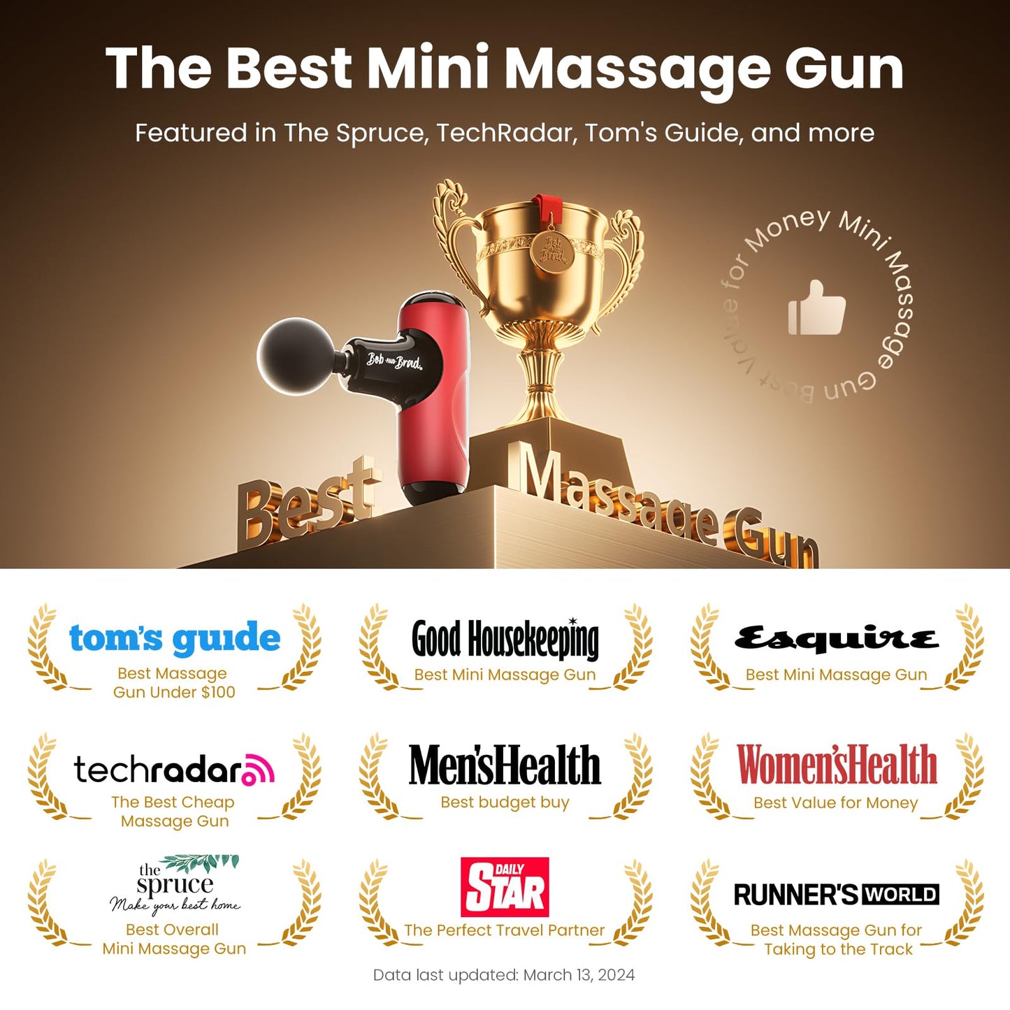 BOB AND BRAD Q2 Pro Mini Massage Gun with Heat and Cold Head,Pocket-Sized Deep Tissue Massager Gun,Portable Percussion Muscle Massager Gun, Ultra Small&Quiet Muscle Massage Gun - My Store