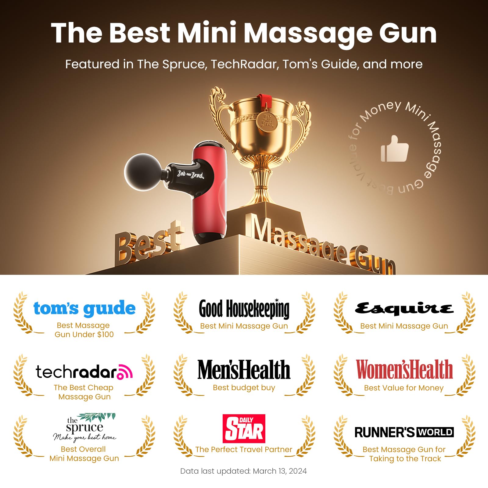 BOB AND BRAD Q2 Pro Mini Massage Gun with Heat and Cold Head,Pocket-Sized Deep Tissue Massager Gun,Portable Percussion Muscle Massager Gun, Ultra Small&Quiet Muscle Massage Gun - My Store