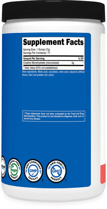 Nutricost Creatine Monohydrate Micronized Powder 500G, 5000mg Per Serv (5g) - 100 Servings, 17.9 Oz - My Store