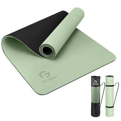 Yoga Mat Non Slip, Eco Friendly Fitness Exercise Mat with Carrying Strap,Pro Yoga Mats for Women,Workout Mats for Home, Pilates and Floor Exercises - My Store