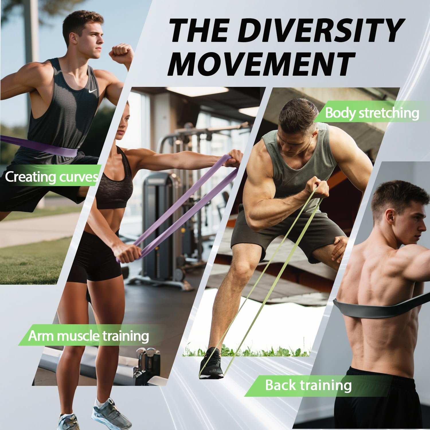 LEEKEY Resistance Bands Set for Pull-Up Assistance & Full-Body Training, Multi-Level Exercise Bands with Bag for Home Workouts, Physical Therapy, Strength Training (Men/Women) - My Store