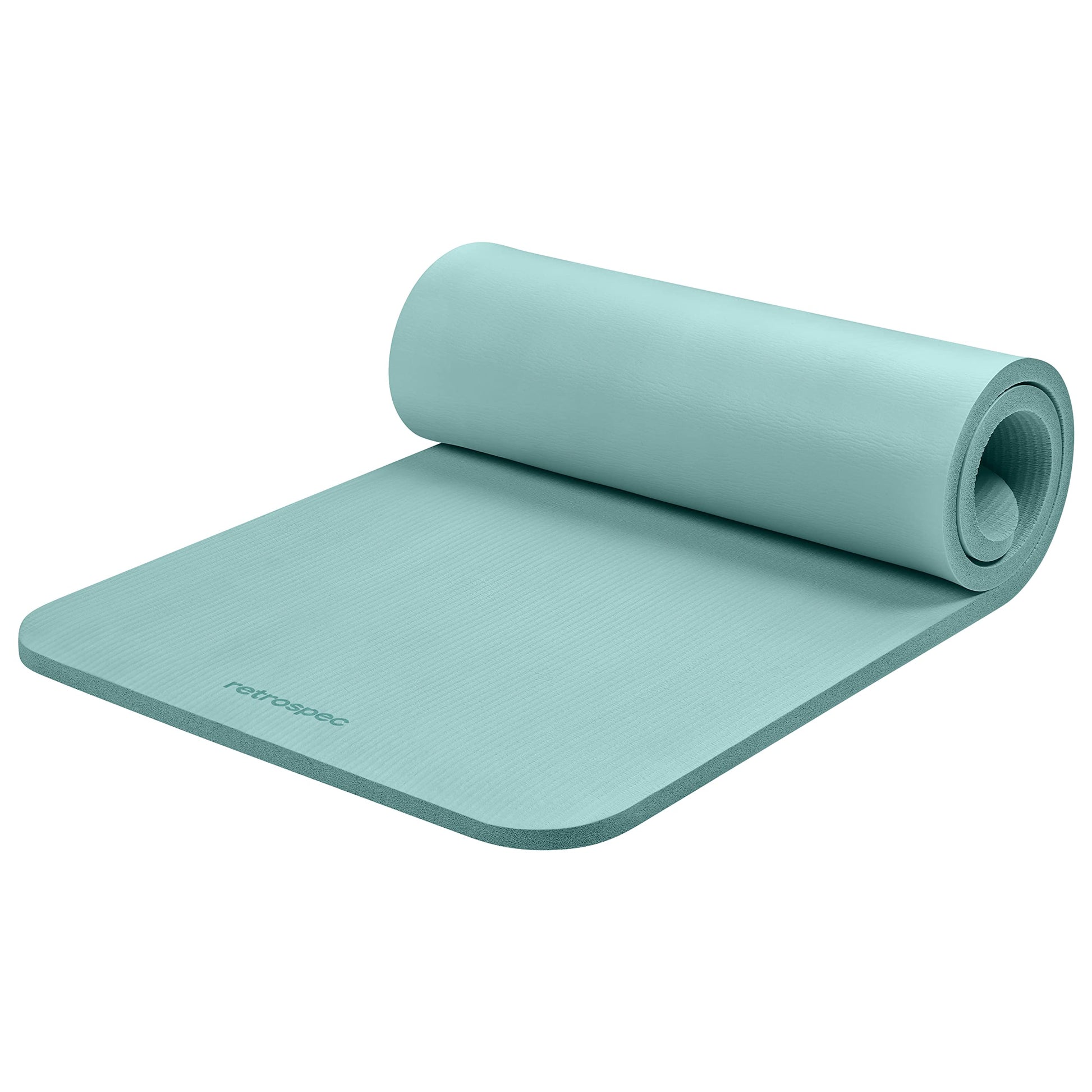 Retrospec Solana Yoga Mat 1" Thick With Nylon Strap For Men & Women - Non Slip Exercise Mat For Home Yoga, Pilates, Stretching, Floor & Fitness Workouts - My Store