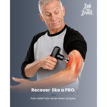 BOB AND BRAD Q2 Pro Mini Massage Gun with Heat and Cold Head,Pocket-Sized Deep Tissue Massager Gun,Portable Percussion Muscle Massager Gun, Ultra Small&Quiet Muscle Massage Gun - My Store