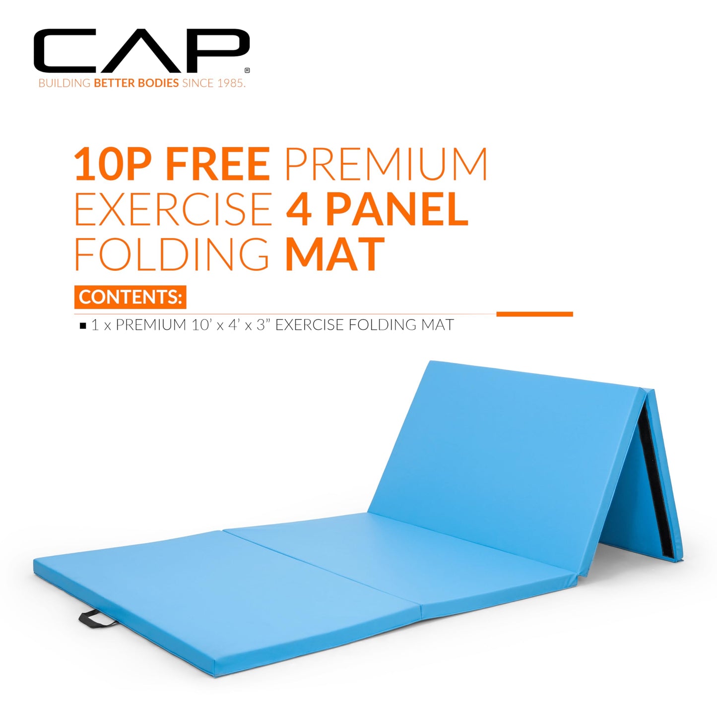CAP Barbell All Purpose Folding Anti Tear Exercise Training Aerobic Fitness Gym & Gymnastics Balance Mat | Multiple colors