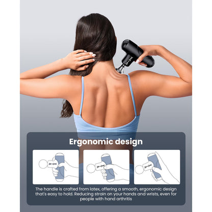 BOB AND BRAD Q2 Pro Mini Massage Gun with Heat and Cold Head,Pocket-Sized Deep Tissue Massager Gun,Portable Percussion Muscle Massager Gun, Ultra Small&Quiet Muscle Massage Gun - My Store