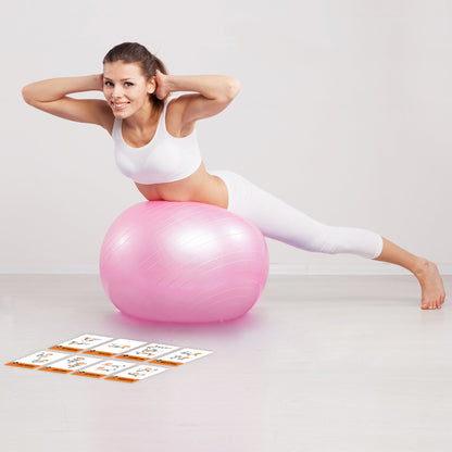 NewMe Fitness Stretching Workout Cards, Instructional Fitness Deck for Women & Men, Beginner Fitness Guide to Training Exercises at Home or Gym - My Store