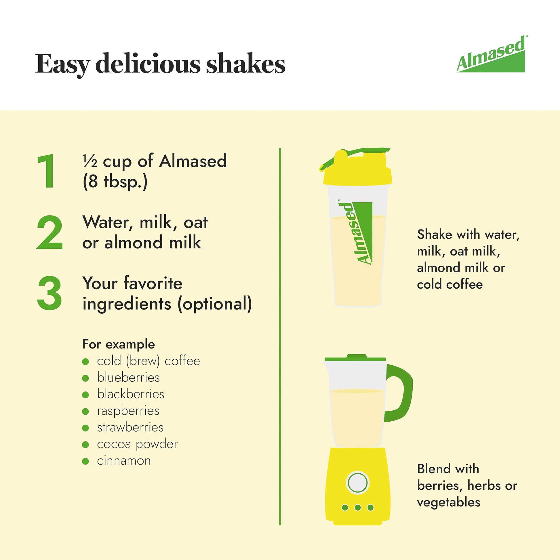 Almased Vanilla Meal Replacement Shake - Low-Glycemic High Plant Base Protein Powder- Nutritional Weight Health Support Supplement - Vanilla Flavor - 17.6 oz (1.1 Pound (1 Pack)) - My Store