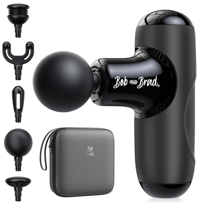 BOB AND BRAD Q2 Pro Mini Massage Gun with Heat and Cold Head,Pocket-Sized Deep Tissue Massager Gun,Portable Percussion Muscle Massager Gun, Ultra Small&Quiet Muscle Massage Gun - My Store