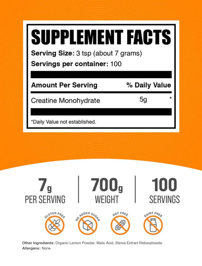BulkSupplements.com Creatine Monohydrate Powder - Micronized Creatine Powder, Unflavored - Pure & Gluten Free, 5g per Serving, 500g (1.1 lbs) (Pack of 1) - My Store