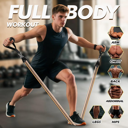 WHATAFIT Resistance Bands, Exercise Bands，Resistance Bands for Working Out, Work Out Bands with Handles for Men and Women Fitness, Strength Training Home Gym Equipment - My Store