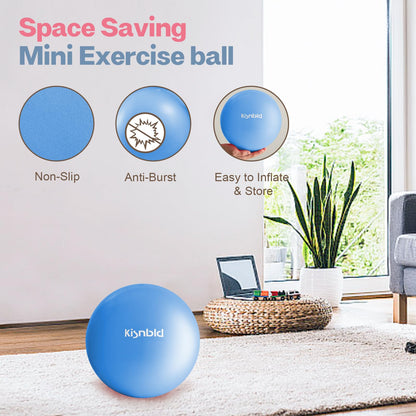 Small Exercise Ball, 9 Inch Mini Pilates Ball, Anti Burst and Slip Resistant Mini Yoga Ball for Stability, Fitness, Physical Therapy, Stretching & Core Strength Workout at Home Gym & Office - My Store