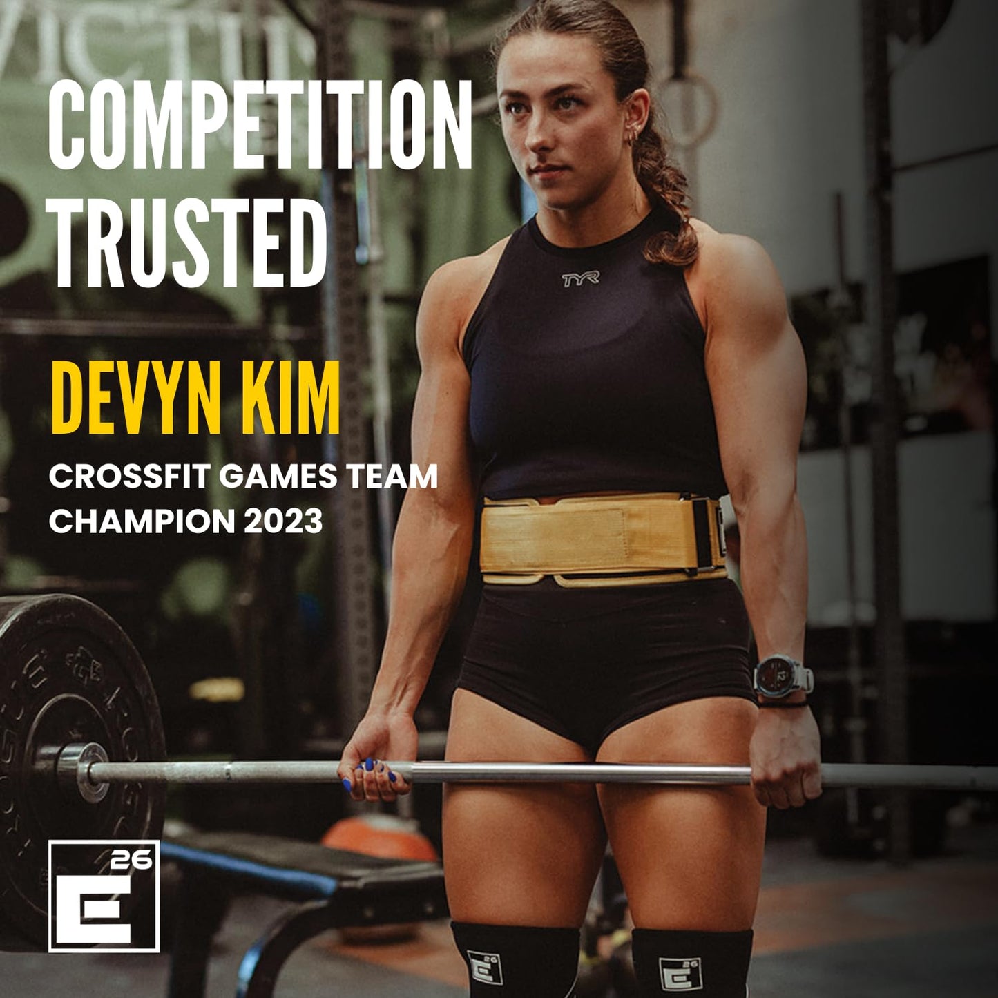 Element 26 Self-Locking Weight Lifting Belt - Premium Weightlifting Belt for Serious Functional Fitness and Olympic Lifting Athletes - Lifting Support for Men and Women - Deadlift Training Belt - My Store