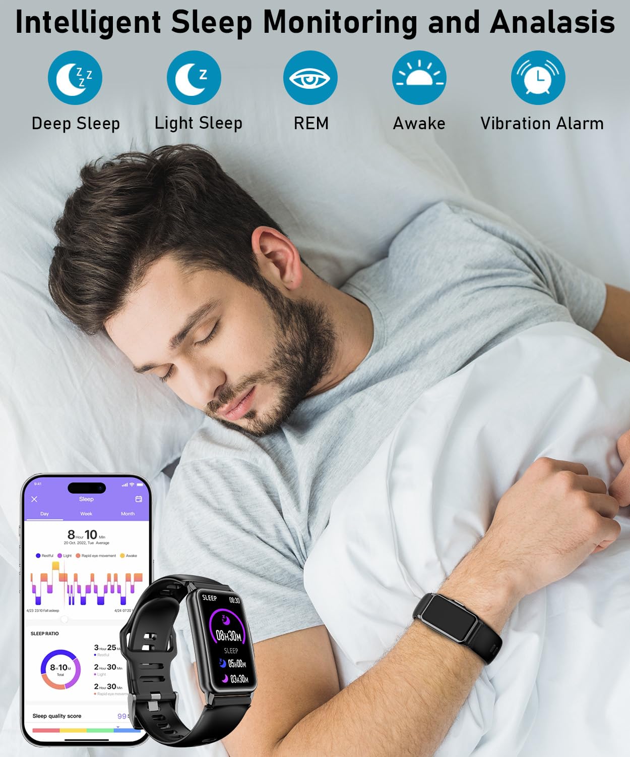 Smart Watch Fitness Tracker with 24/7 Heart Rate, Blood Oxygen Blood Pressure Monitor Sleep Tracker 120 Sports Modes Activity Trackers Step Calorie Counter IP68 Waterproof for Andriod iPhone Women Men - My Store