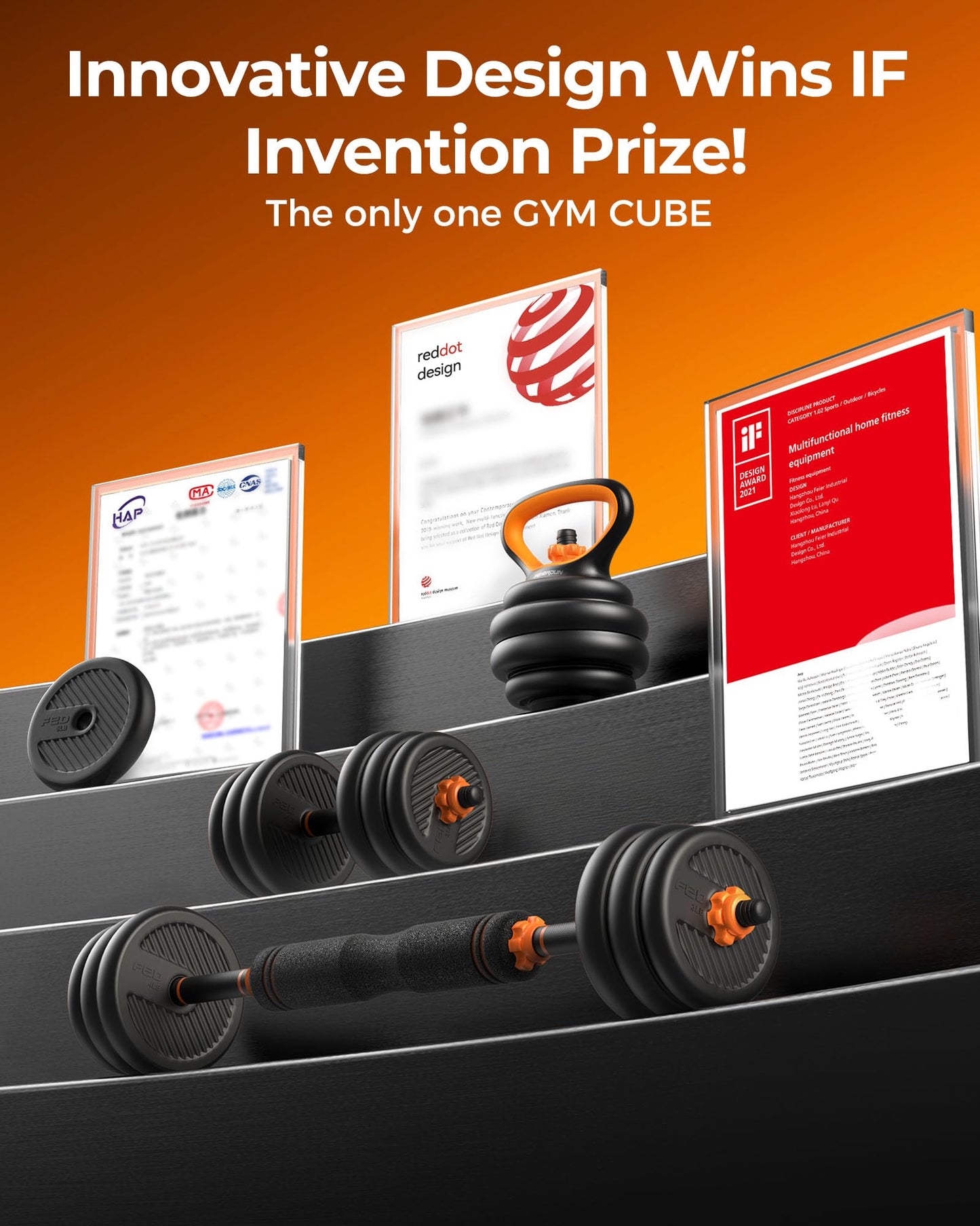 FEIERDUN Adjustable Dumbbells, 20/30/40/45/70/90lbs Free Weight Set with Connector, 5 in1 Dumbbells Set Used as Barbell, Kettlebells, Push up Stand, Weight Plate, Fitness Exercises for Home Gym Suitable Men/Women - My Store