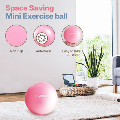 Small Exercise Ball, 9 Inch Mini Pilates Ball, Anti Burst and Slip Resistant Mini Yoga Ball for Stability, Fitness, Physical Therapy, Stretching & Core Strength Workout at Home Gym & Office - My Store