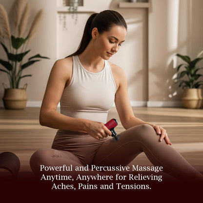 BOB AND BRAD Q2 Pro Mini Massage Gun with Heat and Cold Head,Pocket-Sized Deep Tissue Massager Gun,Portable Percussion Muscle Massager Gun, Ultra Small&Quiet Muscle Massage Gun - My Store