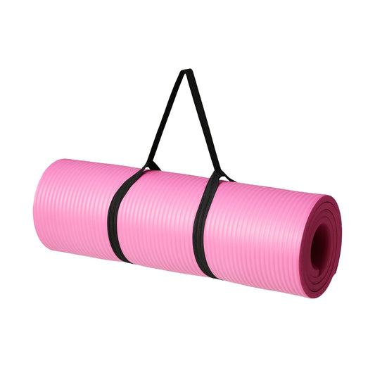 Amazon Basics 1/2 Inch Extra Thick Exercise Yoga Mat with Carrying Strap, Cushioned Support, for Fitness and Gym Workouts - My Store