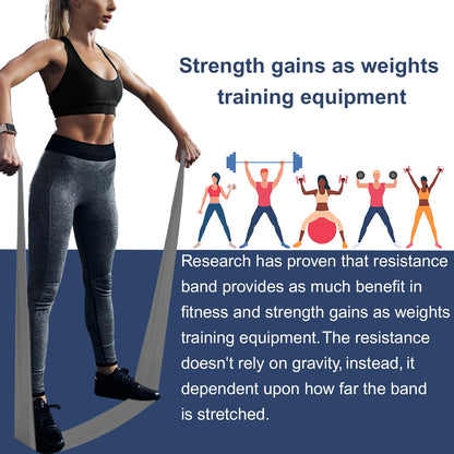 Resistance Bands,Professional Long Non-Latex Elastic Stretch Bands,Exercise Bands for Physical Therapy, Yoga, Pilates, Rehab, at-Home or The Gym Workouts, Strength Training - My Store