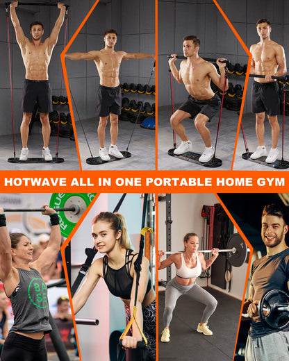 HOTWAVE Push Up Board Fitness, Portable Foldable 20 in 1 Push Up Bar at Home Gym, Pushup Handles for Floor. Professional Strength Training Equipment For Man and Women,Patent Pending - My Store