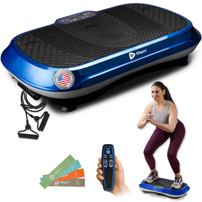 Lifepro Waver Vibration Plate Exercise Machine for Lymphatic Drainage, Muscle Activation, Full-Body Workout Vibrating Platform with Loop Bands, Fitness Equipment for Strength Toning & Fat Loss - My Store