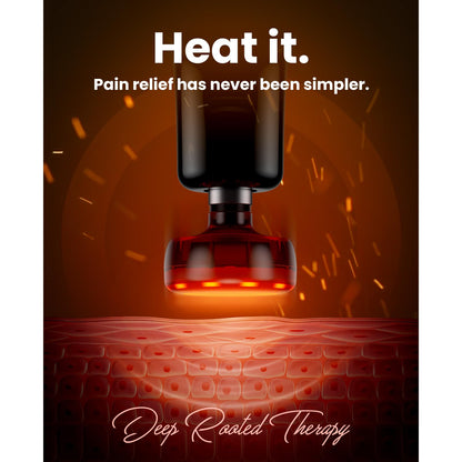 BOB AND BRAD Q2 Pro Mini Massage Gun with Heat and Cold Head,Pocket-Sized Deep Tissue Massager Gun,Portable Percussion Muscle Massager Gun, Ultra Small&Quiet Muscle Massage Gun - My Store