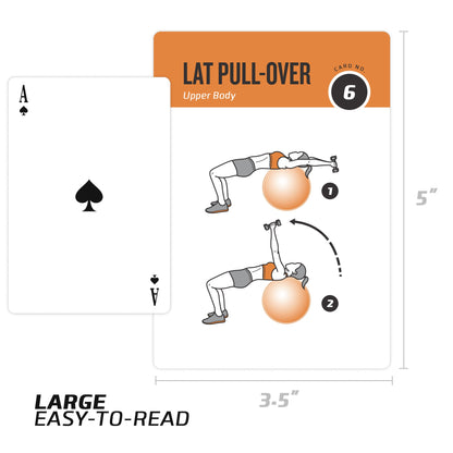 NewMe Fitness Stretching Workout Cards, Instructional Fitness Deck for Women & Men, Beginner Fitness Guide to Training Exercises at Home or Gym - My Store