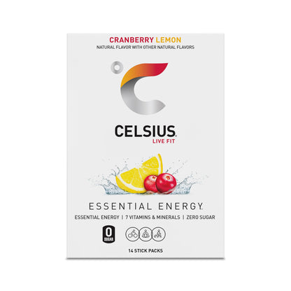 CELSIUS On-the-Go Powder Stick Zero Sugar (14 Sticks per Pack), Orange, 2.60 Oz