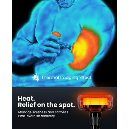 BOB AND BRAD Q2 Pro Mini Massage Gun with Heat and Cold Head,Pocket-Sized Deep Tissue Massager Gun,Portable Percussion Muscle Massager Gun, Ultra Small&Quiet Muscle Massage Gun - My Store