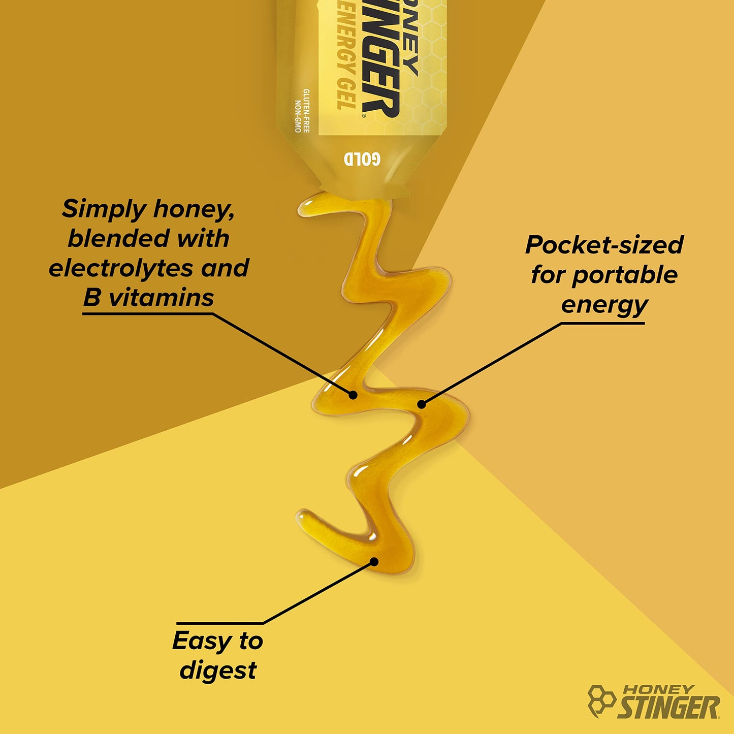 Honey Stinger Organic Fruit Smoothie Energy Gel, Gluten Free & Caffeine Free, for Exercise, Running and Performance, Sports Nutrition for Home & Gym, Pre and Mid Workout, 12 Pack, 13.2 Ounce