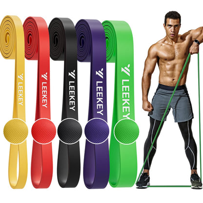 LEEKEY Resistance Bands Set for Pull-Up Assistance & Full-Body Training, Multi-Level Exercise Bands with Bag for Home Workouts, Physical Therapy, Strength Training (Men/Women) - My Store