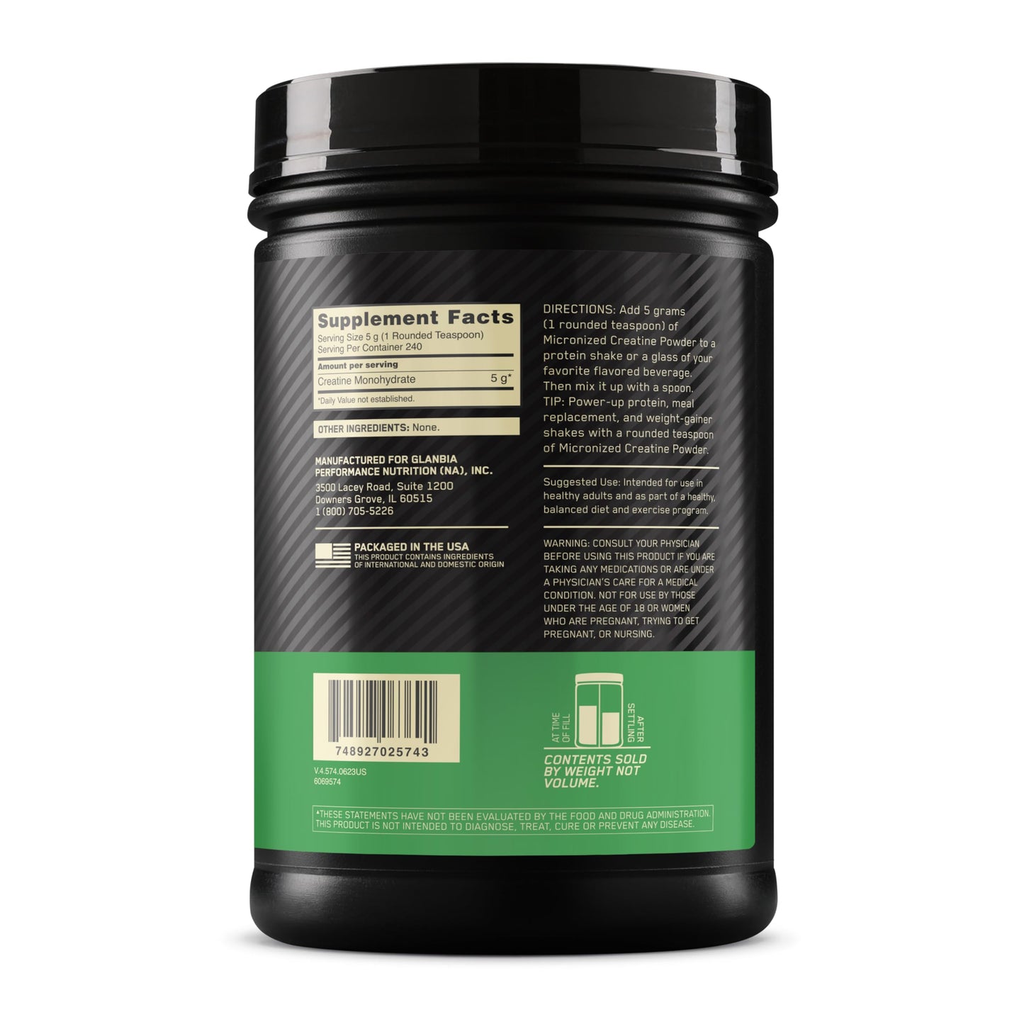 Optimum Nutrition Micronized Creatine Monohydrate Powder, Unflavored, 60 Servings, 300 Grams (Packaging May Vary) - My Store