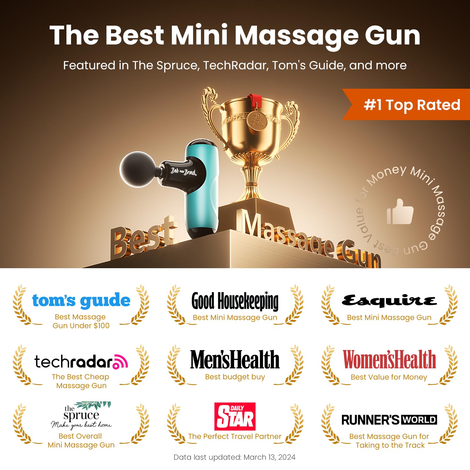 BOB AND BRAD Q2 Pro Mini Massage Gun with Heat and Cold Head,Pocket-Sized Deep Tissue Massager Gun,Portable Percussion Muscle Massager Gun, Ultra Small&Quiet Muscle Massage Gun - My Store