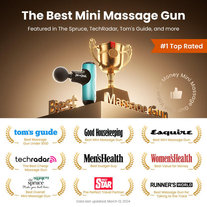 BOB AND BRAD Q2 Pro Mini Massage Gun with Heat and Cold Head,Pocket-Sized Deep Tissue Massager Gun,Portable Percussion Muscle Massager Gun, Ultra Small&Quiet Muscle Massage Gun - My Store