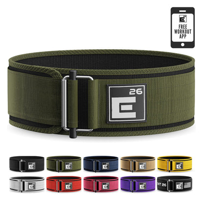 Element 26 Self-Locking Weight Lifting Belt - Premium Weightlifting Belt for Serious Functional Fitness and Olympic Lifting Athletes - Lifting Support for Men and Women - Deadlift Training Belt - My Store