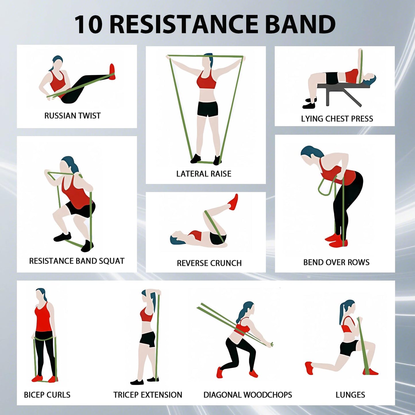 LEEKEY Resistance Bands Set for Pull-Up Assistance & Full-Body Training, Multi-Level Exercise Bands with Bag for Home Workouts, Physical Therapy, Strength Training (Men/Women) - My Store