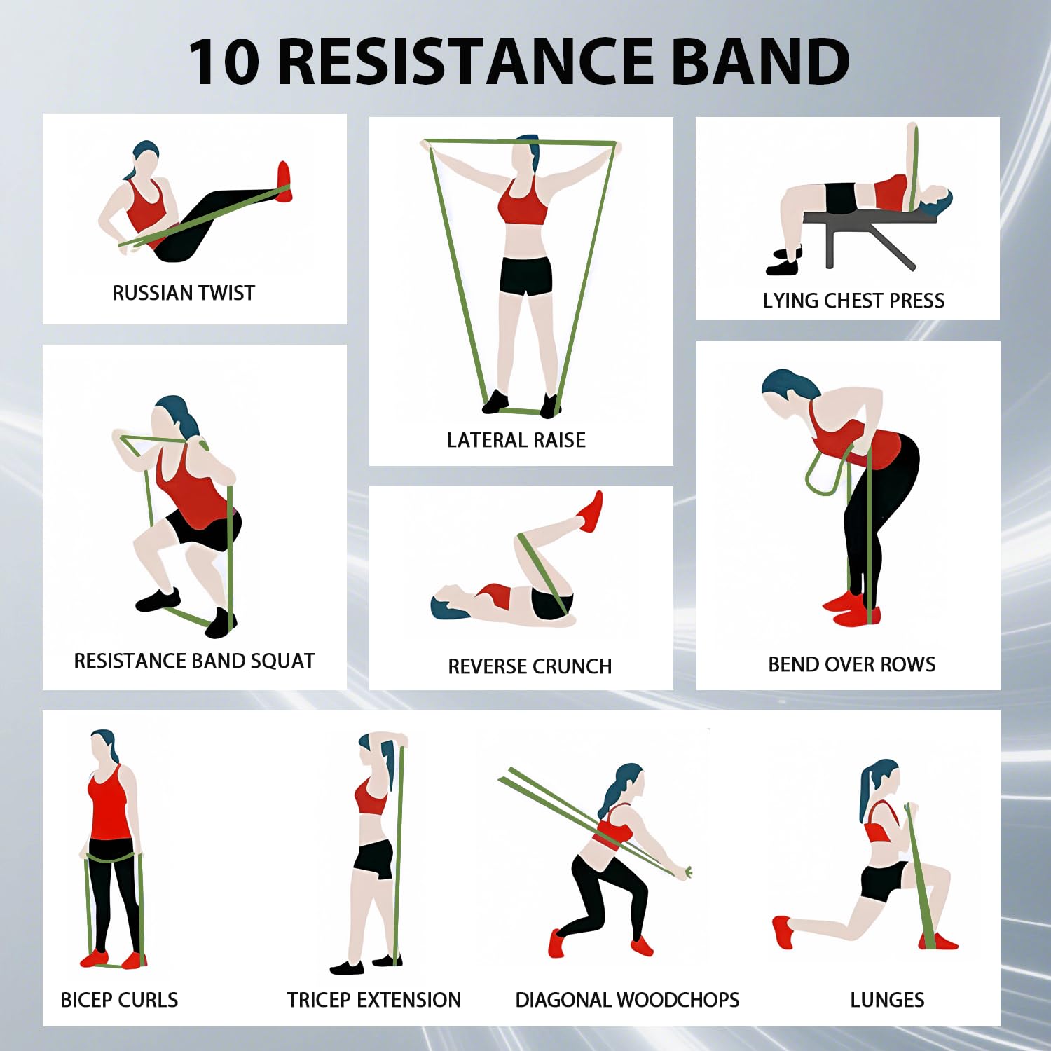 LEEKEY Resistance Bands Set for Pull-Up Assistance & Full-Body Training, Multi-Level Exercise Bands with Bag for Home Workouts, Physical Therapy, Strength Training (Men/Women) - My Store