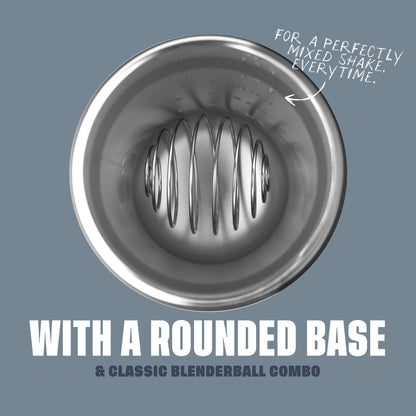 BlenderBottle Strada Shaker Cup Insulated Stainless Steel Water Bottle with Wire Whisk, 24-Ounce, Black - My Store